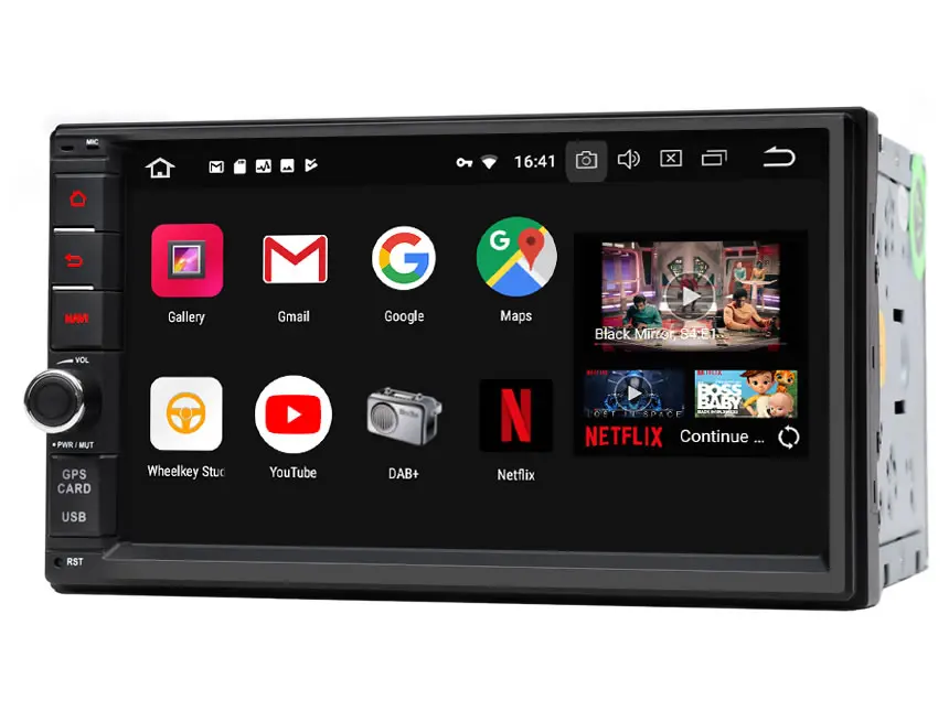 Discount 7" Android 8.0 Oreo OS Double Din Car Multimedia 2 Din Car Navigation GPS Two Din Car Radio with Split Screen Mode Support 1