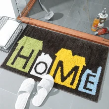 Стильный Простой милый домашний черный домашний удобный ковер для комнаты Коврики для спальни ванной комнаты дверной коврик ворсистые коврики