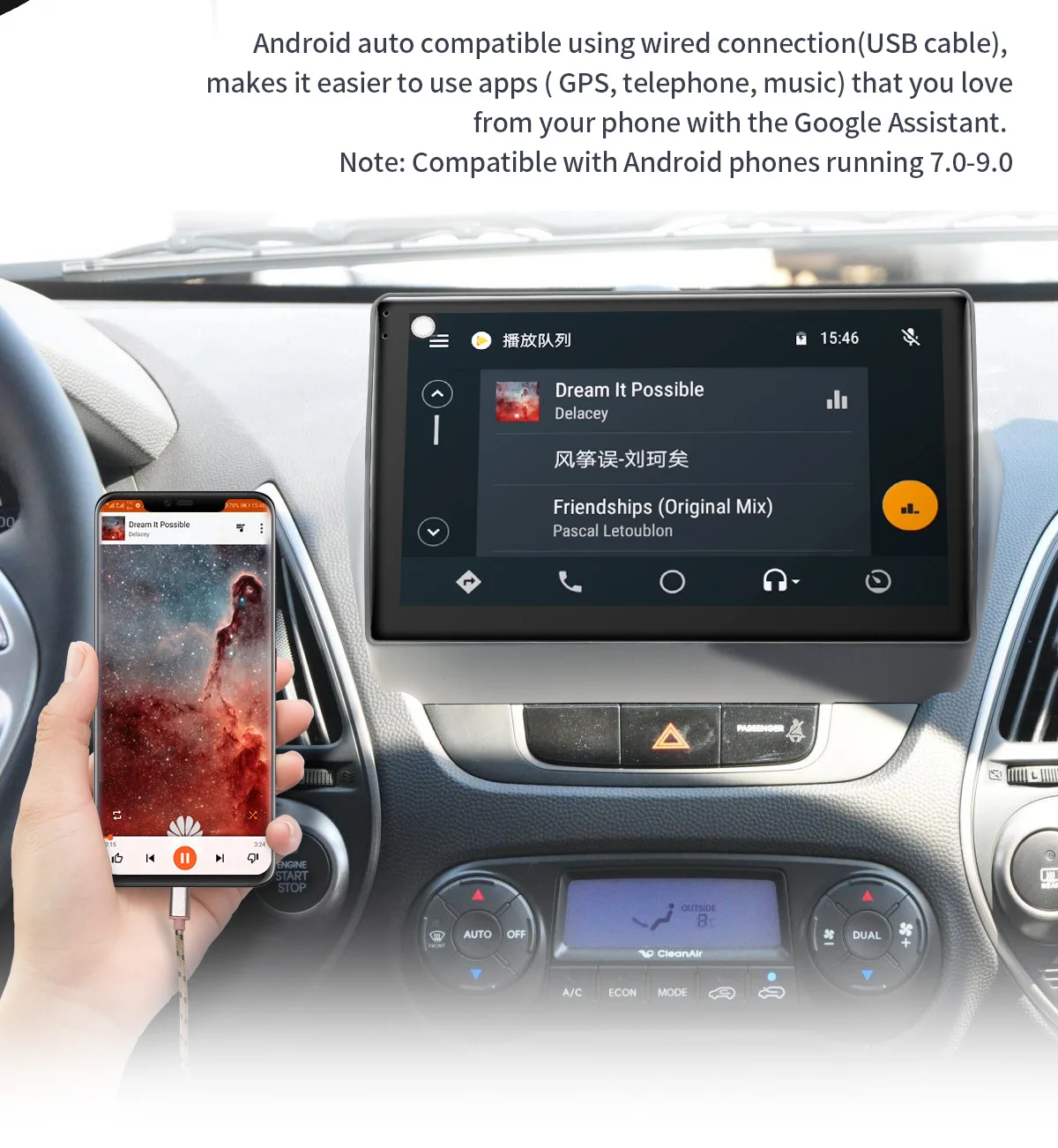 Sale JOYING 10.1 Inch Android 8.1 GPS Stereo Radio 4GB Head Unit for Hyundai TUCSON IX35 2011-2016 with Carplay WiFi Bluetooth DSP 14