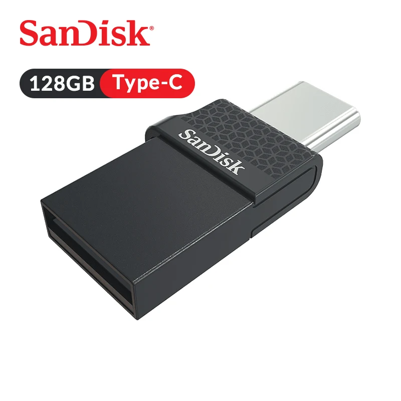 

SanDisk USB Flash Drive Ultra Dual Disk OTG Type-C Pen Drive Stick 128GB for Android Smartphone Tablet Computer with Lanyard