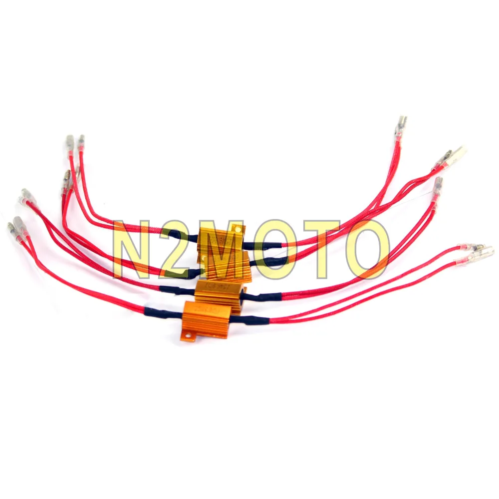Универсальный 4 шт. 25 Вт 6,8 Ом указатель поворота мигалка сопротивление Противотуманные фары светодиодные РЕЗИСТОРЫ НАГРУЗКИ контроллер скорости вспышки
