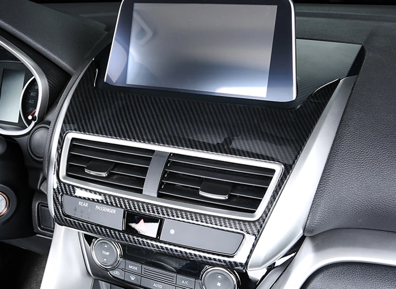

Car Styling 1PCS ABS Plastic Interior Center Console Air Vent Outlet Panel Trim Cover For Mitsubishi Eclipse Cross 2018 2019