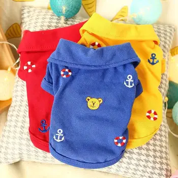 

New Cute Pet Dog Clothes Shirt Summer Colorful Polo Puppy Chihuahua T-shirt Vest Pet Clothes for Small Dogs Product Pet Supplies