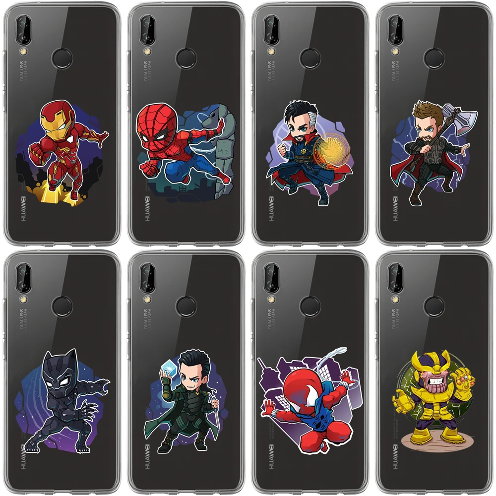 

Miracle Avengers Iron Man Jorker Dead Pool Spiderman Fashion Soft Silicone Phone Case For Huawei Honor 10 Lite 9 8 7A 7C 7X 7 6A
