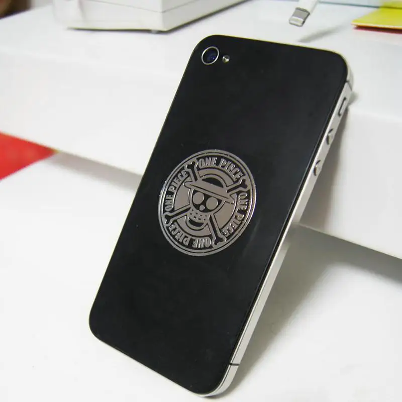 

PowerAngel 12pcs/set Anime One Piece Metal Decal Stickers for Mobile Phone Laptop Computer PSP DIY Sticker Props