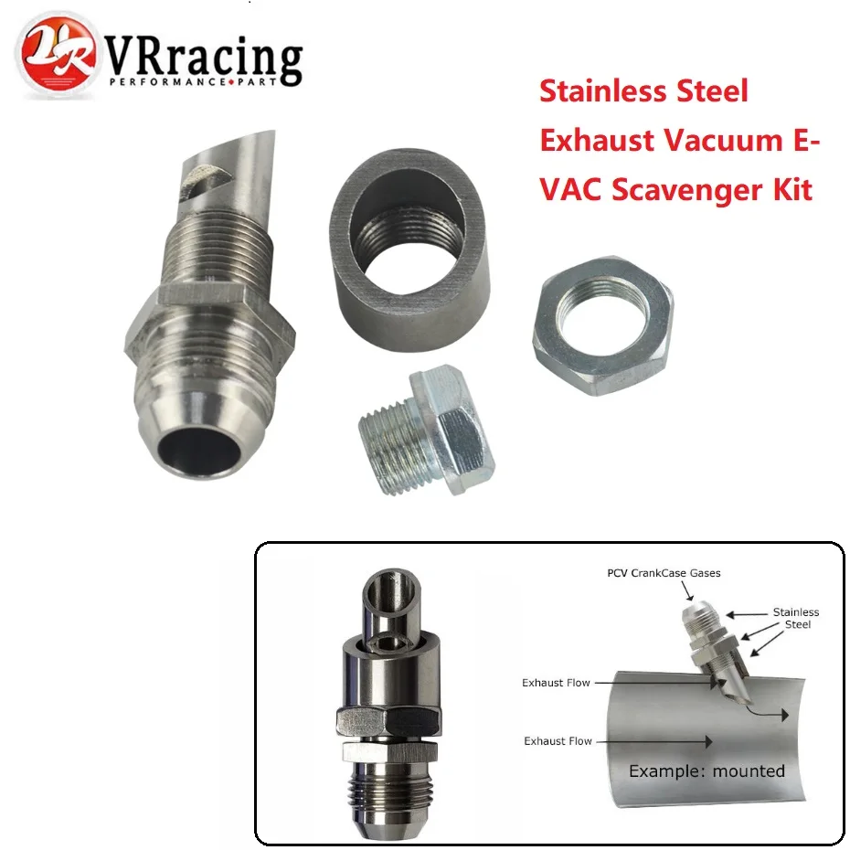 Buy VR RACING Stainless Steel Exhaust Vacuum E VAC