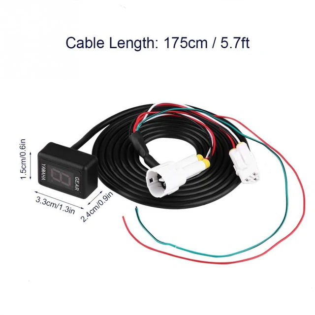 Motorrad Digitale Ganganzeige Display ECU Stecker Montieren 6  Geschwindigkeit für Yamaha FZ-16 FZ-S FZ400