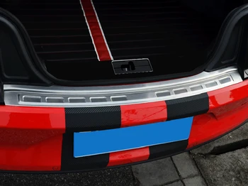 

For Ford Mustang 2015 2016 2017 Stainless Steel Outer Rear Bumper Protector Guard Plate Cover Trim 1pcs Car Styling Accessories