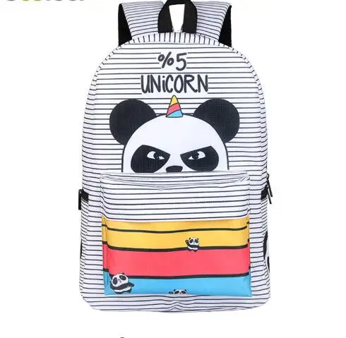 Best Kawaii Unicorn Panda Backpack For Teenage Girls Children School Bags Cartoon Backpack Kids Book Bag Schoolbags Gift