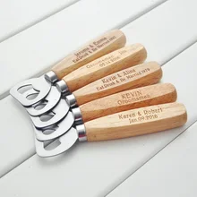 Personalized Wood Beer Bottle Opener Engraved Groomsmen Gift custom font b wedding b font gift