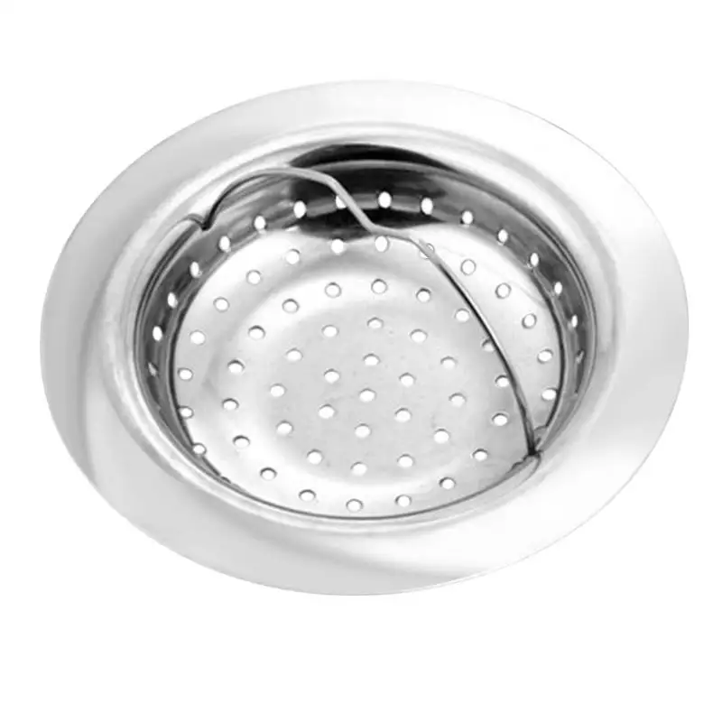 

11cm Stainless Steel Sink Filter Kitchen Bathtub Hair Catcher Stopper Shower Drain Metal Filter Trap Bathroom Accessories