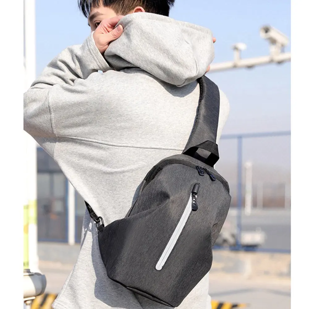 HeloFrn Креативные мужские нагрудные сумки, поясная Водонепроницаемая оксфордская сумка-мессенджер, мужская сумка через плечо, сумка для путешествий, повседневная
