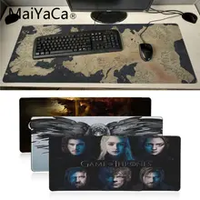 MaiYaCa Игра престолов Карта логотип геймерская игра коврик для мыши большой игровой коврик для мыши противоскользящая идеальная Блокировка ПК компьютерный коврик