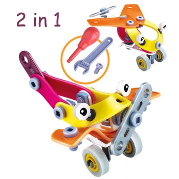 

Disassembly Assembly Nut Toy Car Classic Toy With Assemble Screw Driver Early Puzzle Educational 2 in 1 Toys For Children