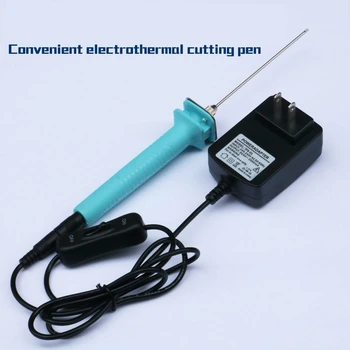 

10cm steel wire foam cutter Convenient electrothermal cutting pen Hot melt knife EPE slotting device Electrothermal cutting tool