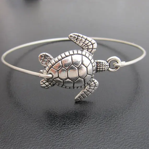 Lovely Sea Turtle Bangle New Arrival Fashion Alloy Animal Bracelets Lovely Sea Turtle Bangle New Arrival Fashion Alloy Animal Bracelets Jewelry For Women Silver Color Yp2428