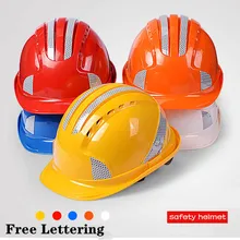 Защитные шлемы из АБС-пластика с 3M светоотражающими наклейками, защитные колпачки для шлема, дышащая конструкция, печать