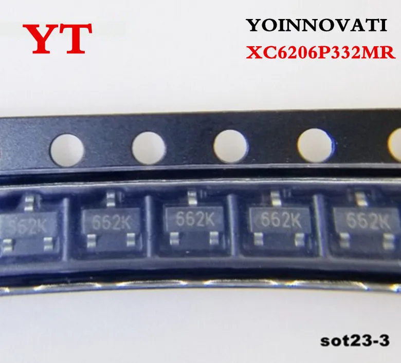 50 шт./лот XC6206P332MR (662K) 3 V/0.5A SOT 23 SMD|lot lot|smd 3v |