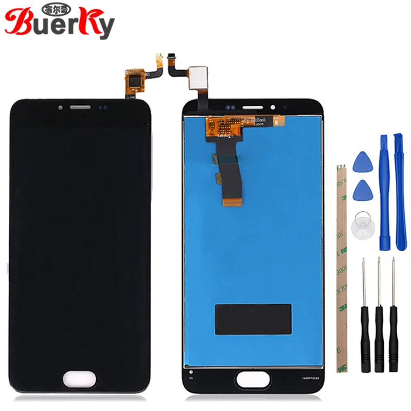 BKparts 5 шт. протестированный для Meizu M5 Meilan M611H M611A M611D ЖК дисплей сенсорный экран