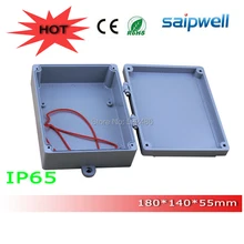 20145 Лидер продаж IP66 экструдированный Алюминий коробки, футляр с петлями и 4 винтов 180*140*55 см, высокое качество
