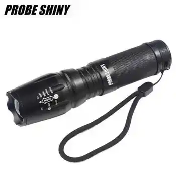 

G700 X800 XML T6 LED Zoom Tactical Military Flashlight flashlight 18650 Super Torch Set led flashlight rechargeable #4A28