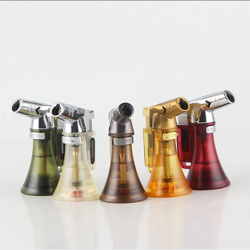 $3.99 Compact Butane Jet Lighter Torch Turbo Pipe Lighter Mini Spray Gun Cigar Lighter Windproof 1300 C