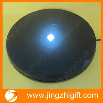 

25cm rotating crystal display base stand LEDs Brightness
