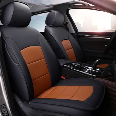 AutoDecorun Кожаные чехлы на сиденье для Mercedes-Benz R350 R320 R300 R400 R500 сиденья из воловьей кожи подушки сиденья автомобиля Аксессуары 22 шт - Название цвета: Black X Brown