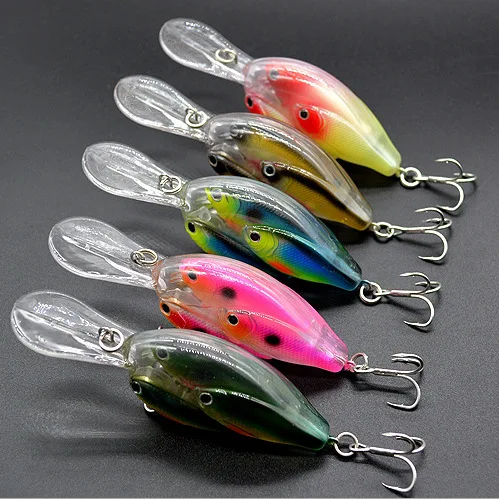  1pcs new fishing lure minnow quality professional bait swim bait jointed bait equipped black white 