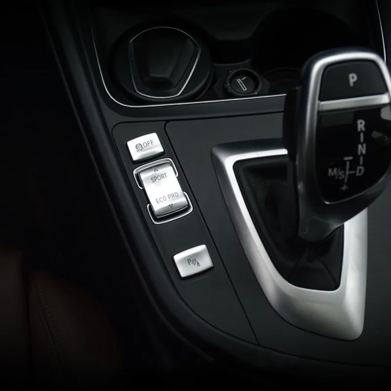 

Car Console Gearshift Buttons Decoration Cover Stickers For BMW 3/4 series F30 F32 Chrome ABS Inteiror Auto Accessories