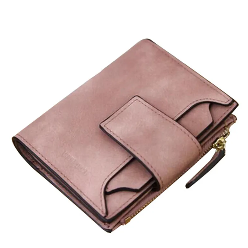 2016 New Arrival Fashion Women Wallet Retro Female Purse PU Zipper Wallets Short Design Clutch Femininas Brand Card Holder Gift
