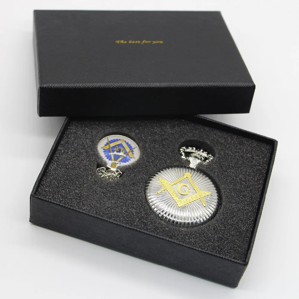 Fashion-Silver-Masonic-Freemason-Freemasonry-Theme-Alloy-Quartz-Fob-Pocket-Watch-Sets-With-Necklace-Chain-Gifts