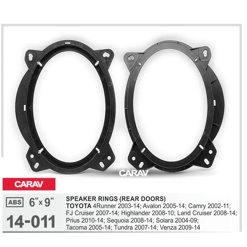 

2pcs/set Universal Car Speaker Adapter Bracket Plate ABS Automobiles Speaker Bracket for TOYOTA 4Runner Avalon CARAV 14-011