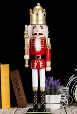 SCY+Creative Nutcracker 60CM large Nutcracker puppet soldier King musicians lucky talisman ornaments soldiers living - Цвет: 4