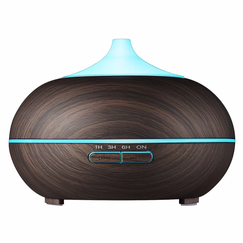 

300ml Aroma Essential Oil Diffuser Ultrasonic Cool Mist Whisper-Quite Humidifier with 4 Timer Sets 7 Color Changing Light
