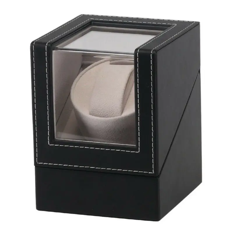 

Fashion Single Watch Winder Holder Display Storage Automatic Mechanical Watch Box US plug