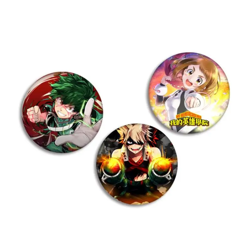 

5pcs/set fashion cartoon mix My Hero Academia Anime Badges Kawaii Icons on The Backpack Pin Brooch Badge figure toys gift