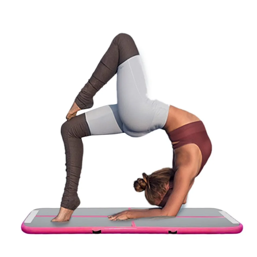 

0.9x3m Women Inflatable Gym Yoga Mat Indoor Floor Home Fitness Training Tumbling Mat Outdoor Exercise Picnic Air Track Pad