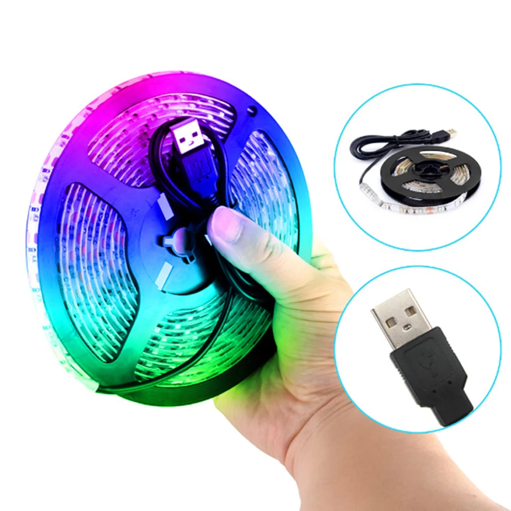 5050RGB изменение цвета + пульт дистанционного управления 50 200 см USB светодиодные