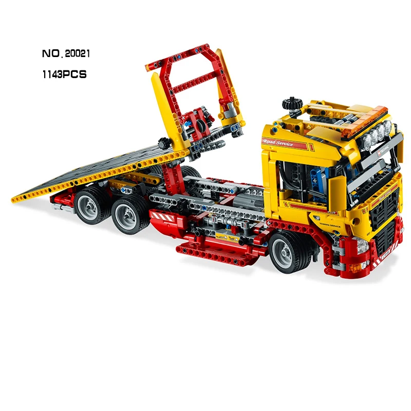 

Compatible with Lego Genuine Technic 8190 model 20021 1143pcs Flatbed trailer building blocks Figure bricks toys for children