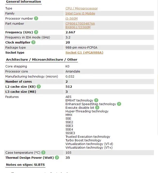 latest processor in laptop Intel  Core  i5-560M Notebook Computer Processor i5 560M Laptop CPU PGA988  Notebook Computer cpu top cpu