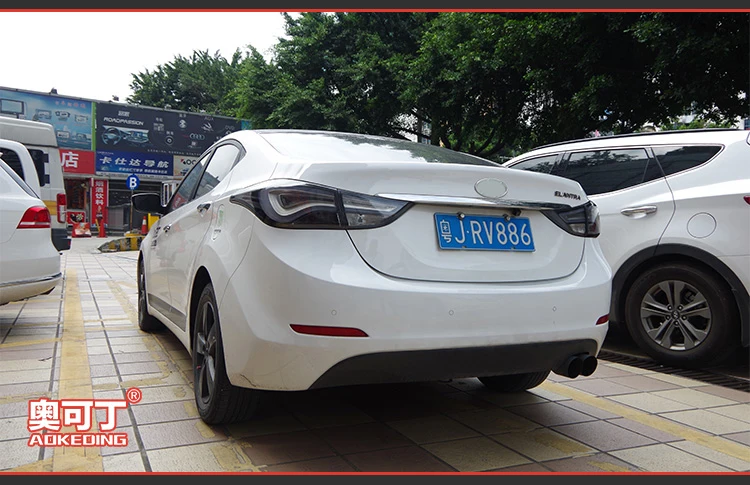 AKD автомобильный Стайлинг для hyundai Elantra задний светильник s 2012- светодиодный Elantra задний светильник DRL+ тормоз+ Парк+ сигнал