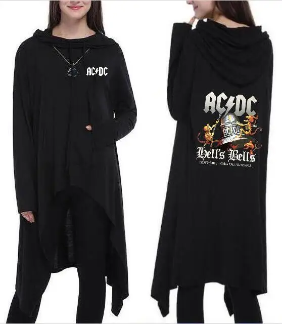 

popular new hoodie ACDC clock pattern print long hooded pullover
