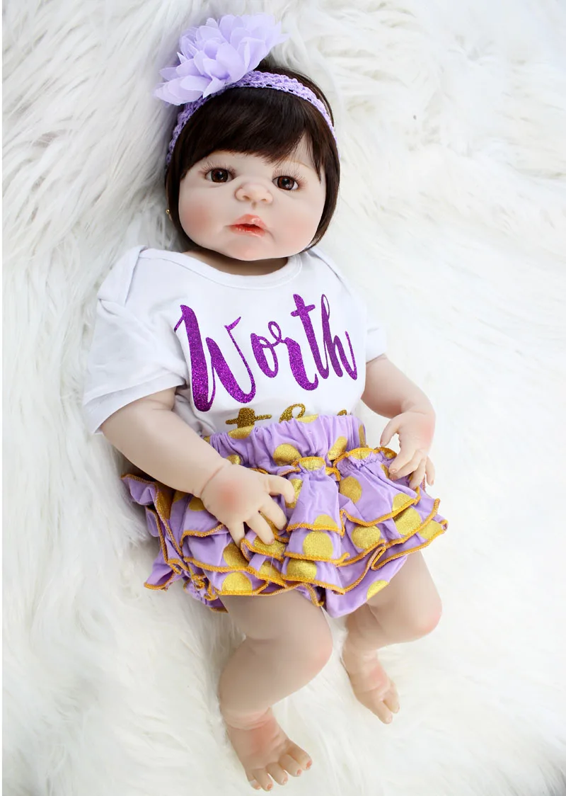 BZDOLL 2" полностью силиконовые куклы-Новорожденные реалистичные Reborn Baby Princess игрушки Прекрасный Bebe живой водонепроницаемый тела мода подарок