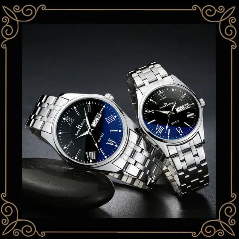 keepintouch Brand Luxury Men's ladies watch Date  Waterproof Ultra Thin Clock  Casual Quartz Watches  Wrist Sport Watch 