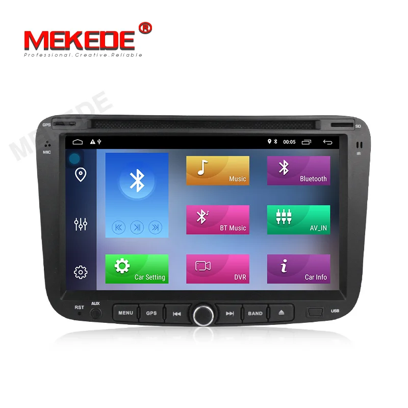 Excellent MEKEDE 1024*600 Capacitive screen Android 9.1 2+32G System car gps navigator dvd for Geely Emgrand EC7 with free 16G map card 1