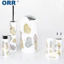 Аксессуары для ванной комнаты набор 4 шт toiletbritch электрическая зубная щетка чашка мусорное ведро мыльница ORR