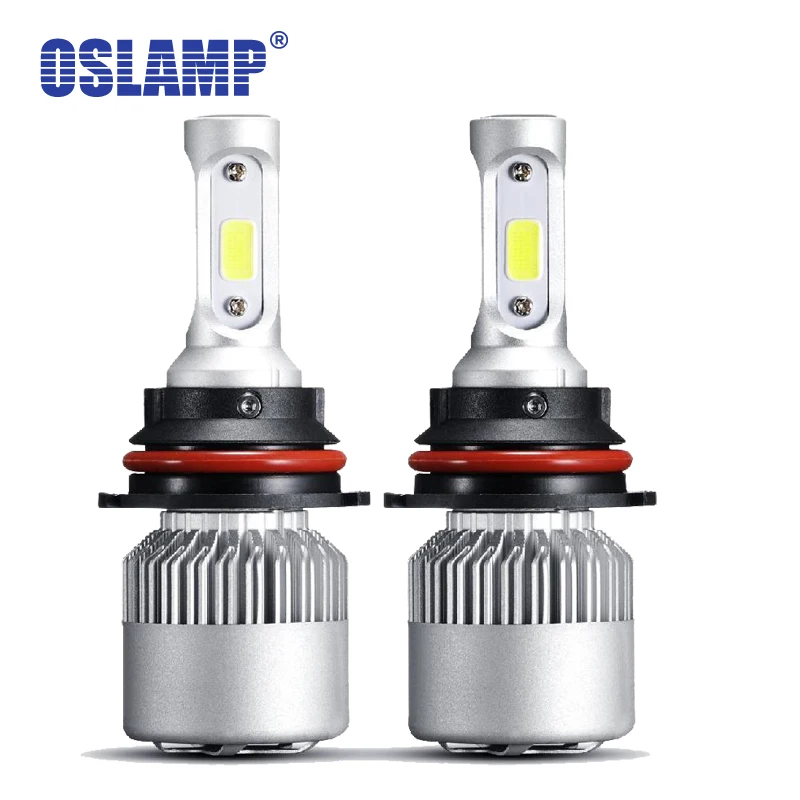 Oslamp 6500K COB чипы 9006 H7 светодиодный фонарь 72 Вт 8000лм H11 Авто Стайлинг светодиодный светильник H4 автомобильные лампы 12 В с охлаждающим вентилятором все-в-одном