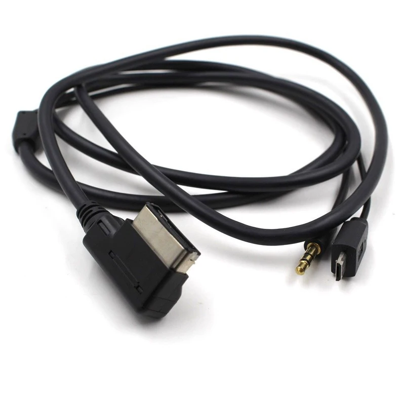 Biurlink 5 шт. AMI/MDI BOX Интерфейс Micro USB зарядка AUX 3 мм аудио кабель адаптер для Audi VW Android