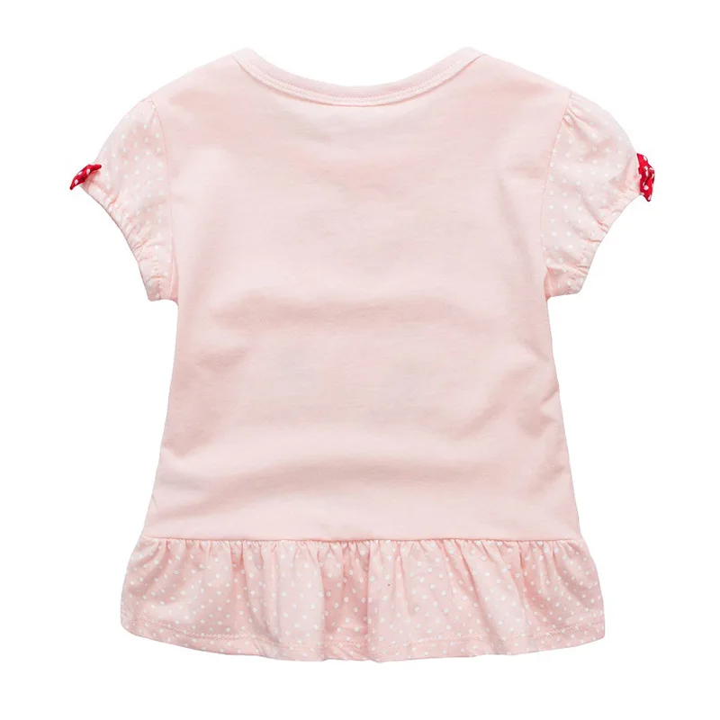 Футболка для девочек детская одежда; Футболка Camiseta vetement enfant fille; топы для девочек с принтом животных; Детская Футболка roupas infantis menina